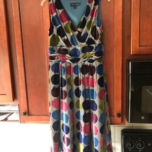 Boden Velvet Polka Dot “Tea Party” Dress size 8L